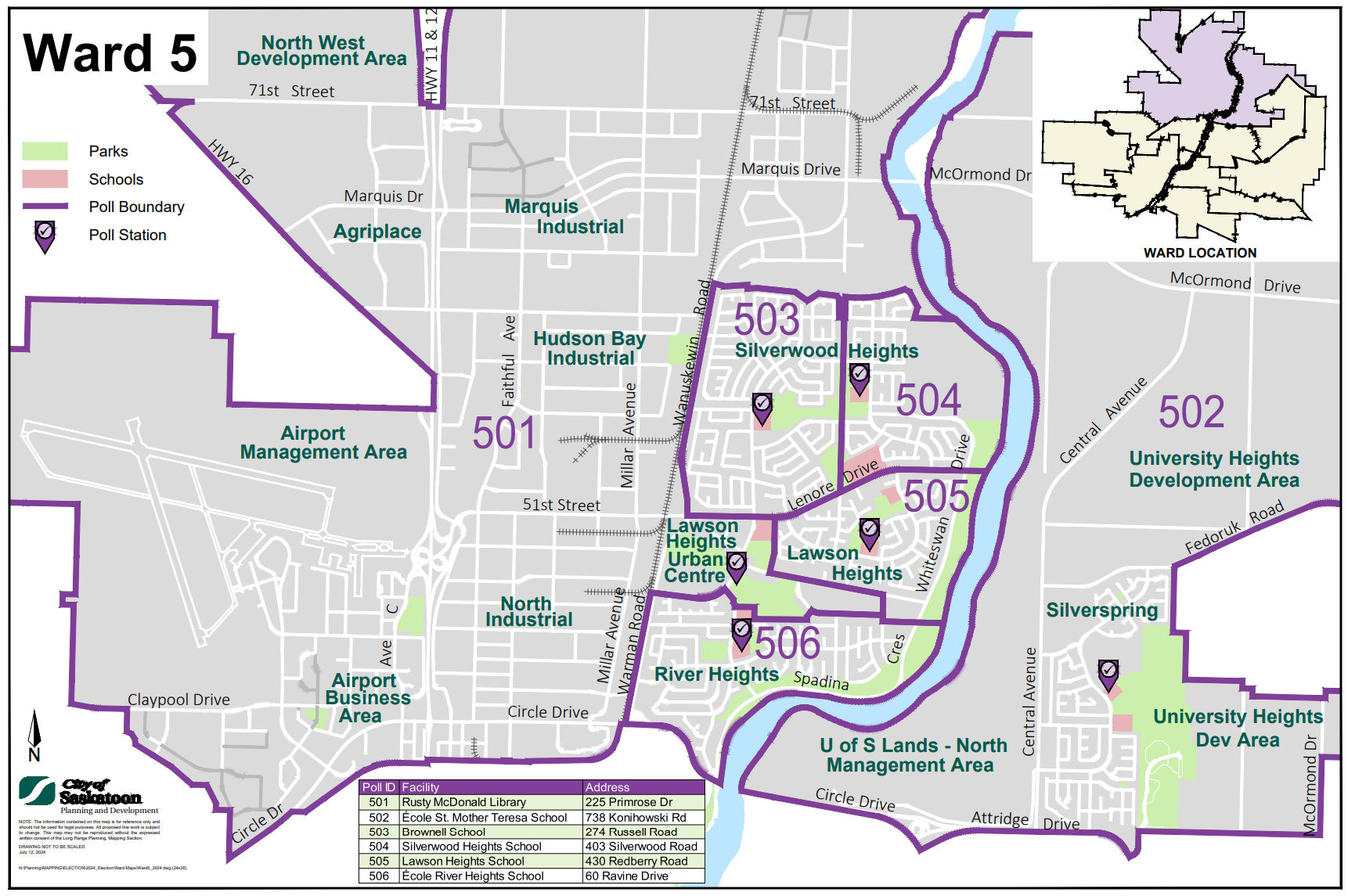 Map of Ward 5